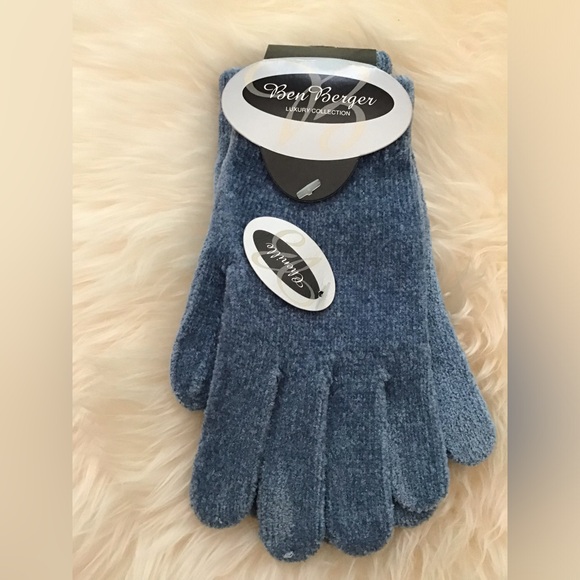 NWT Ben Berger Casuals (@1 of 4 pair)luxury collection stretch chenille gloves - Picture 4 of 9